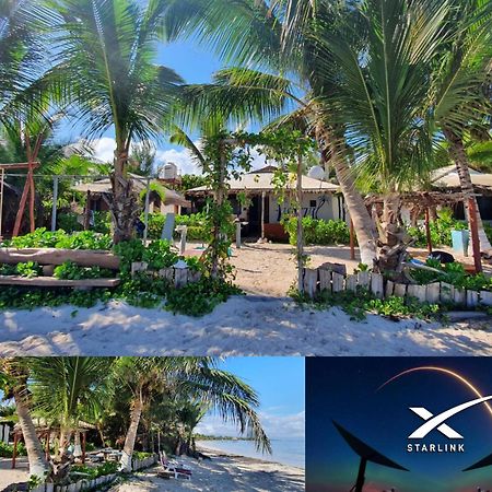 Lunazul Eco-Cabana Frente Al Mar Mahahual Dış mekan fotoğraf