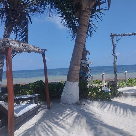 Lunazul Eco-Cabana Frente Al Mar Mahahual Dış mekan fotoğraf