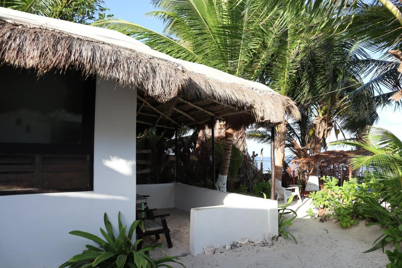 Lunazul Eco-Cabana Frente Al Mar Mahahual Dış mekan fotoğraf
