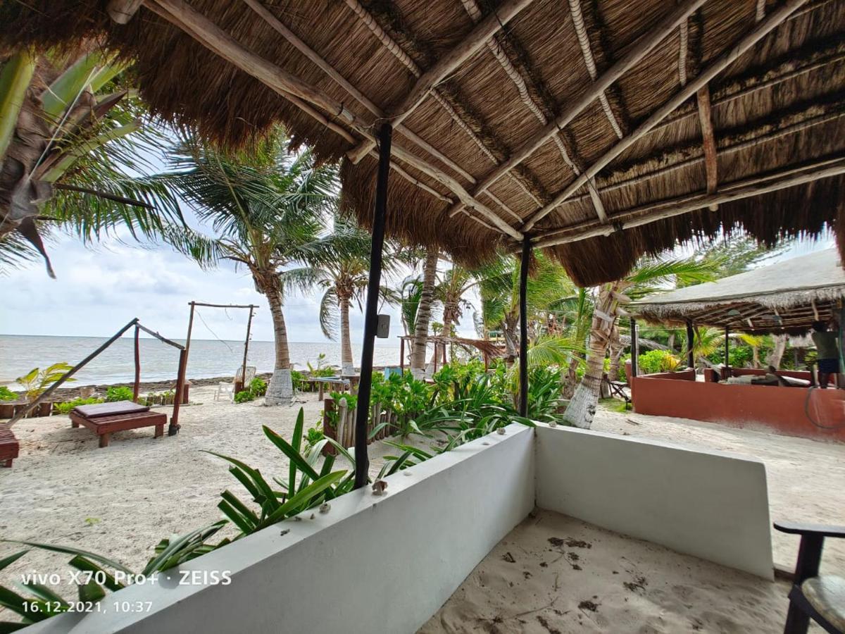 Lunazul Eco-Cabana Frente Al Mar Mahahual Dış mekan fotoğraf