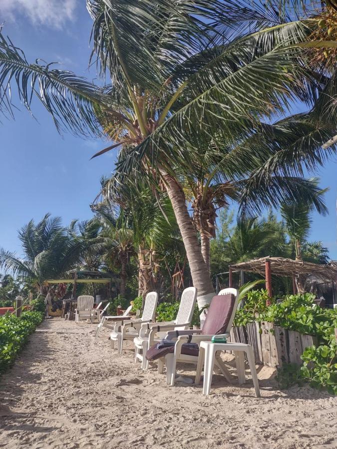 Lunazul Eco-Cabana Frente Al Mar Mahahual Dış mekan fotoğraf
