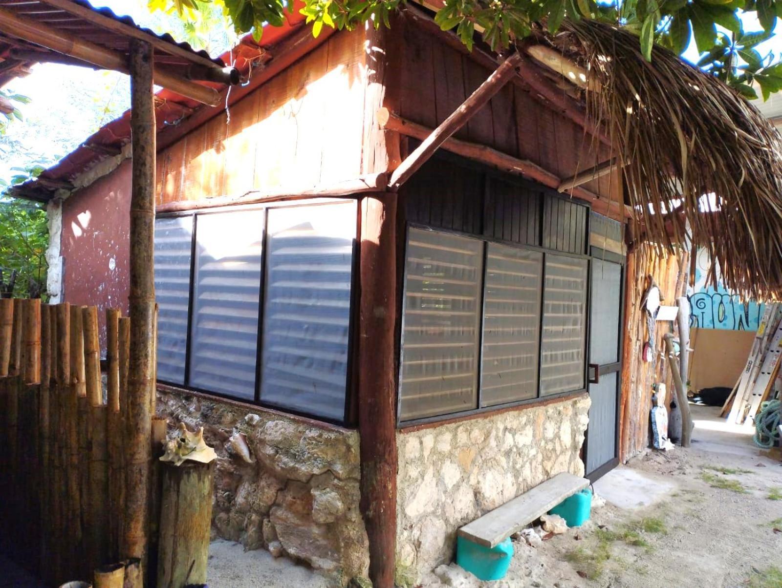 Lunazul Eco-Cabana Frente Al Mar Mahahual Dış mekan fotoğraf