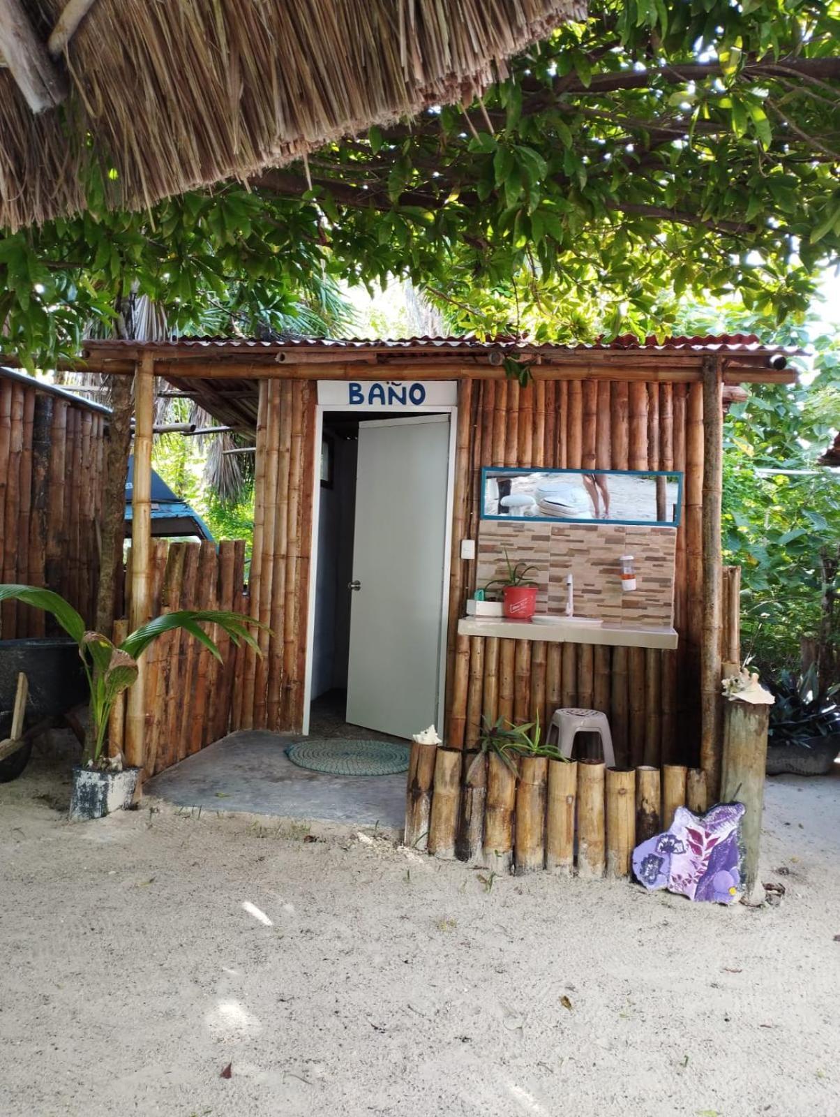Lunazul Eco-Cabana Frente Al Mar Mahahual Dış mekan fotoğraf