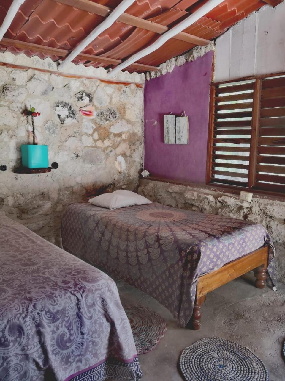 Lunazul Eco-Cabana Frente Al Mar Mahahual Dış mekan fotoğraf