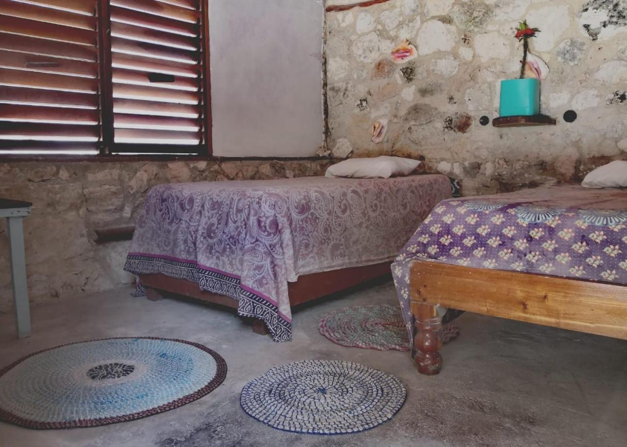 Lunazul Eco-Cabana Frente Al Mar Mahahual Dış mekan fotoğraf
