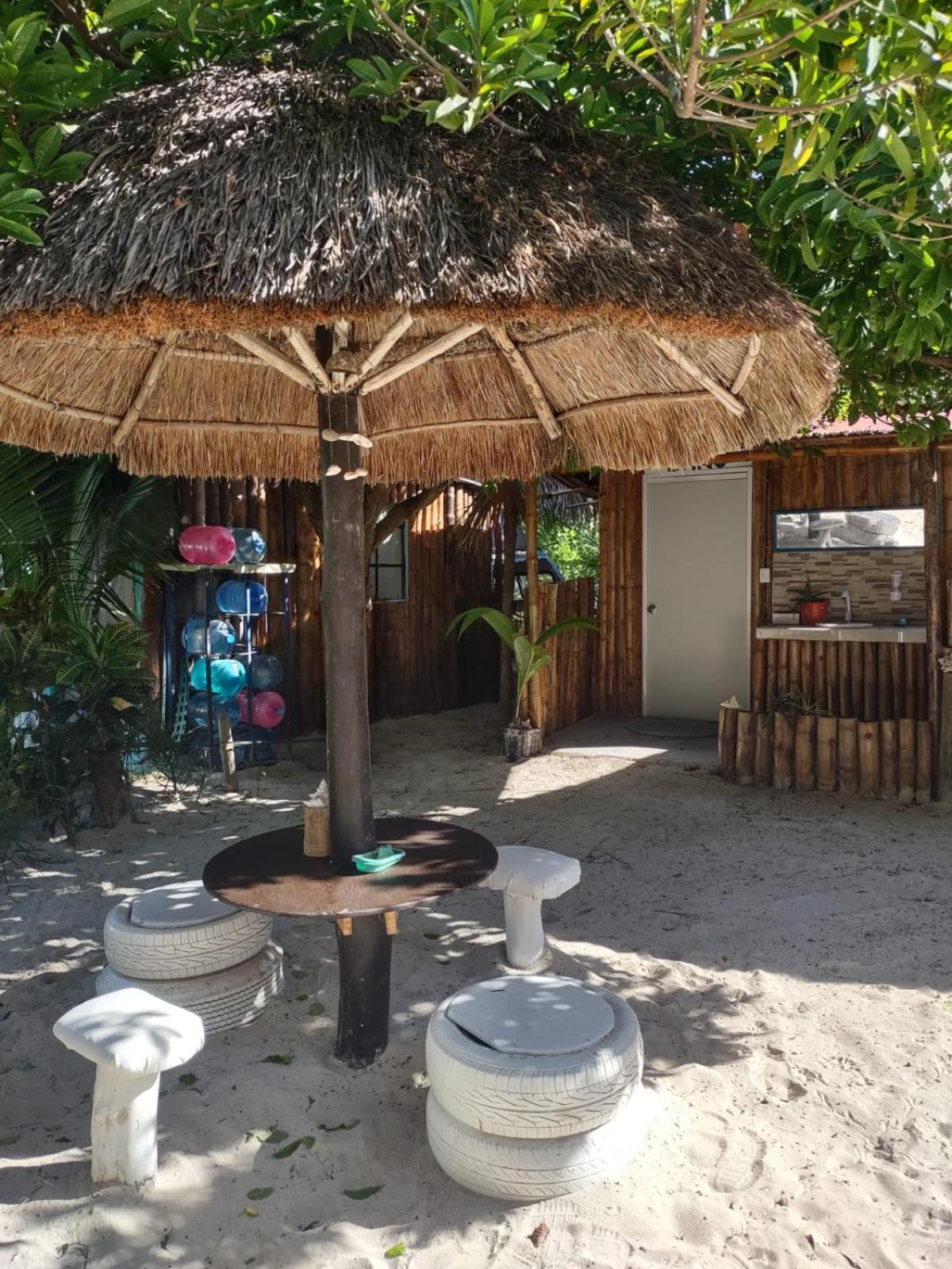 Lunazul Eco-Cabana Frente Al Mar Mahahual Dış mekan fotoğraf