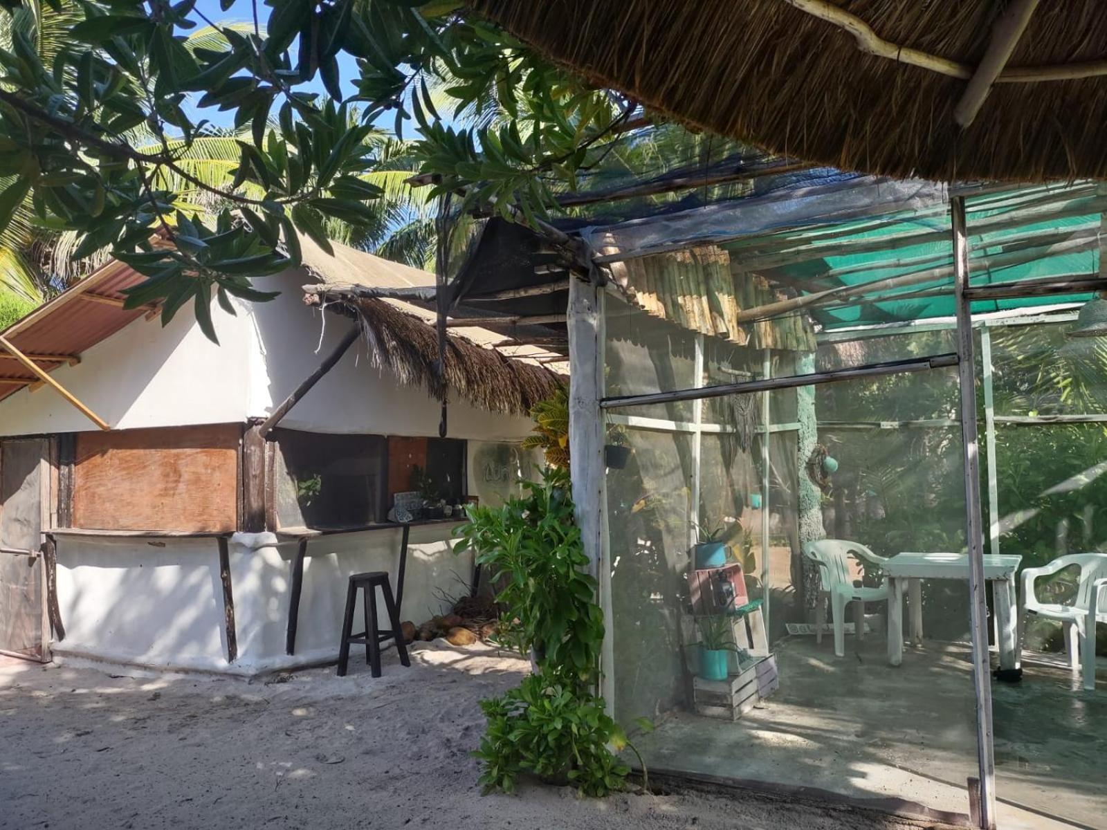 Lunazul Eco-Cabana Frente Al Mar Mahahual Dış mekan fotoğraf