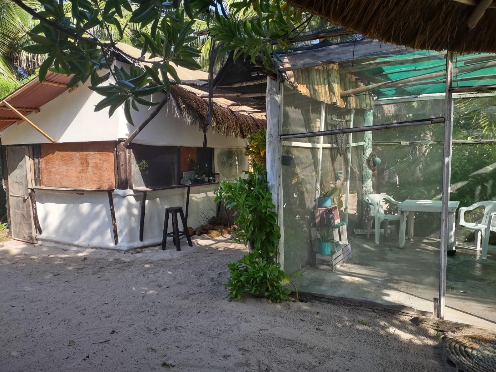 Lunazul Eco-Cabana Frente Al Mar Mahahual Dış mekan fotoğraf